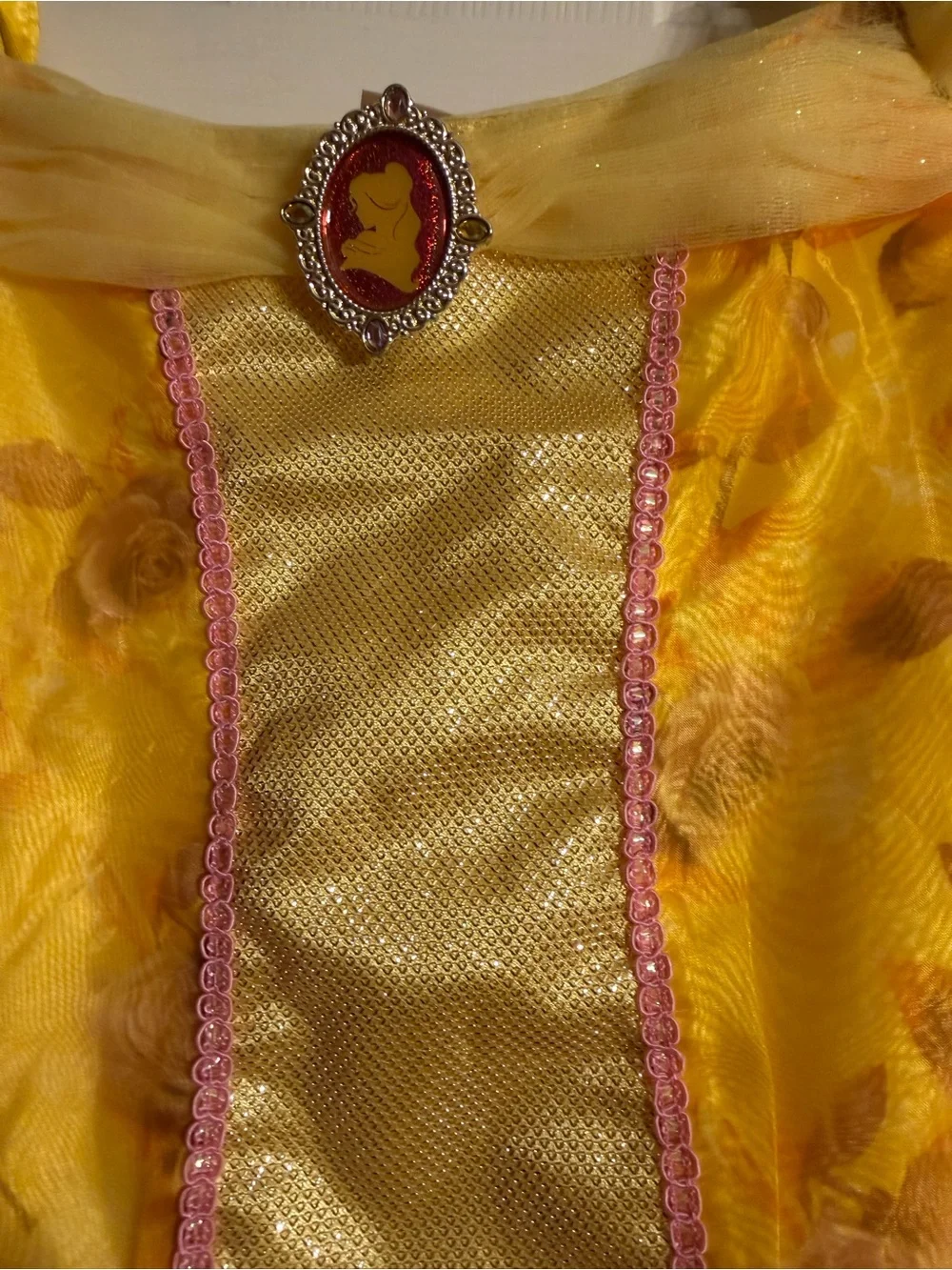 Disney Yellow Belle-Inspired Princess Costume Dress Kids 7/8